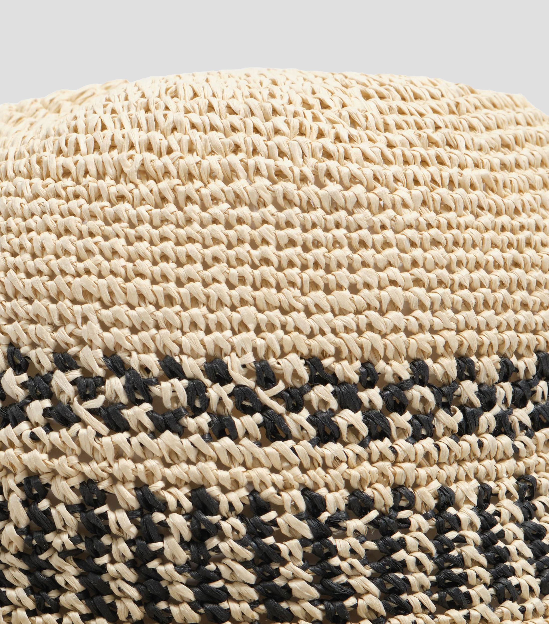 Gorro pescador con efecto de rafia Mujer